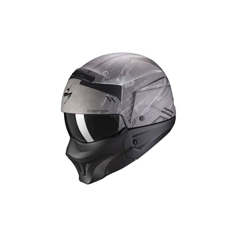Casque modulable Scorpion EXO-COMBAT EVO INCURSION Matt Silver-Black
