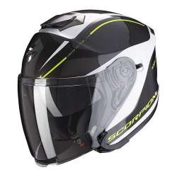 Jethelm Scorpion EXO-S1 SHADOW Pearl White-Neon Yellow