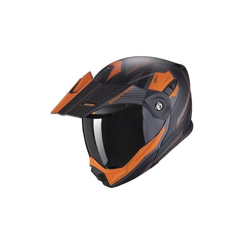 Casque modulable Scorpion ADX-1 TUCSON Matt Black-Orange