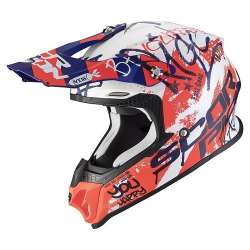 Kreuzhelm Scorpion VX-16 AIR ORATIO White Mat-Blue-Red