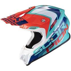 Kreuzhelm Scorpion VX-16 AIR NATION Green-Blue-Red