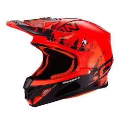 Casque Cross Scorpion VX-21 AIR MUDIRT Black-Neon Red