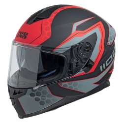 Casque Intégral iXS1100 2.2 noir mat-rouge