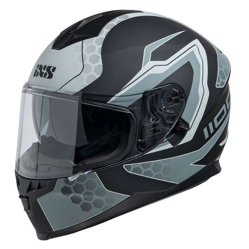 Integralhelm iXS1100 2.2 schwarz matt-grau