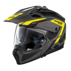 NOLAN Casque Motocross N70-2 X Grandes Alpes N-Com -23 gris mat-jaune fluo