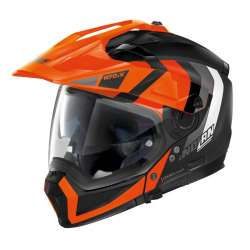 NOLAN Casque Motocross N70-2 X Decurio N-Com -31 noir mat-orange
