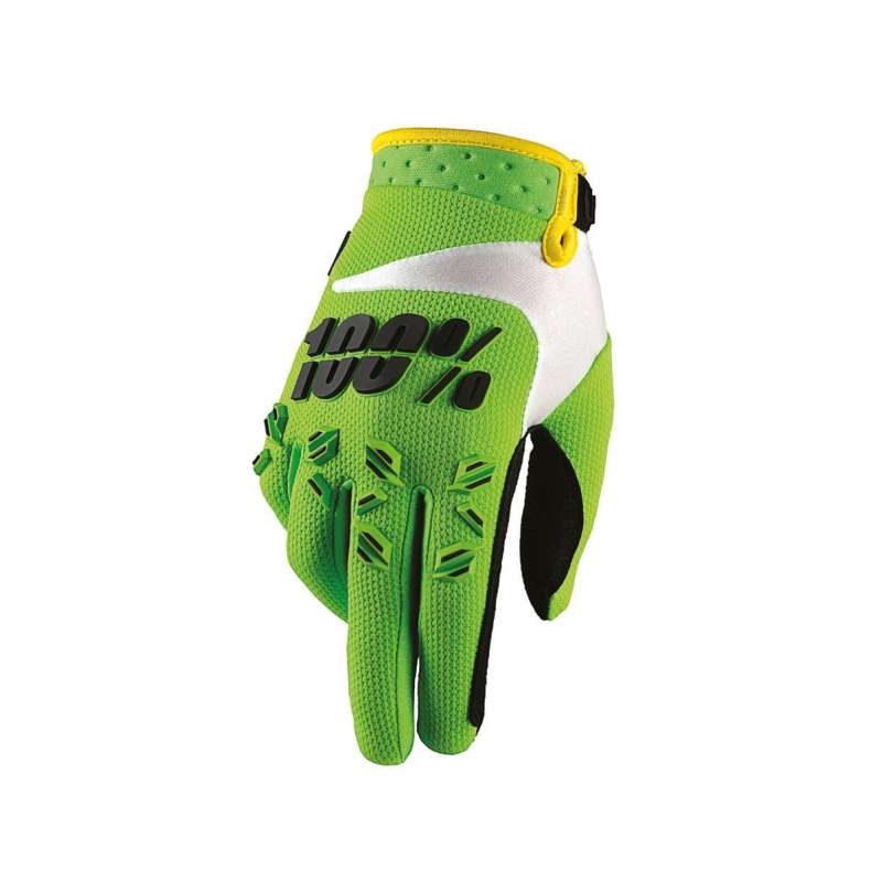 100% Handschuhe Airmatic Junior lime-grün