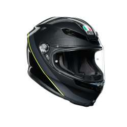 AGV Integralhelm K-6 Minimal schwarz-grau-gelb