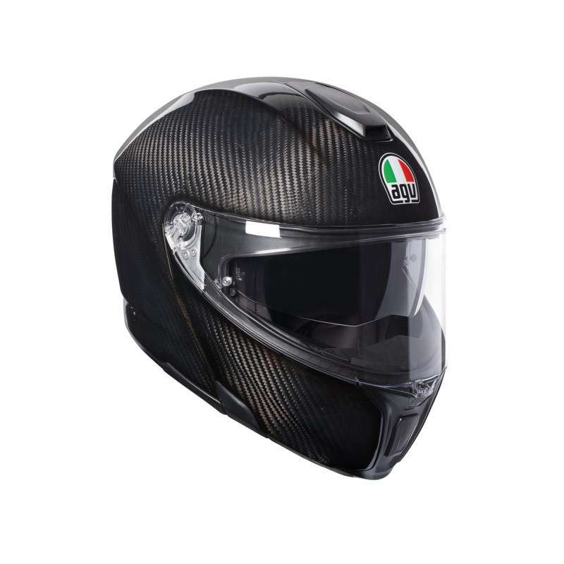 AGV Casque ouvrable Sportmodular Solid carbone