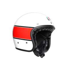 AGV Casque Jet X70 Mino 73 blanc-rouge-jaune-noir