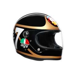 AGV Casque Intégral X3000 Barry Sheene noir-bronze-blanc