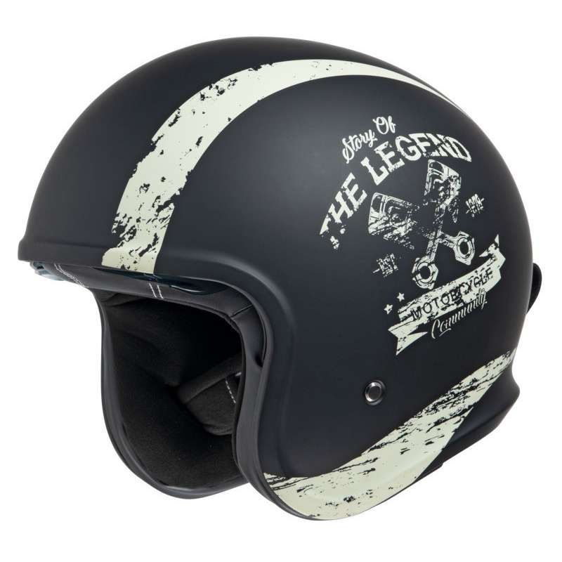 Casque Jet iXS880 2.0 noir mat-elfenbein