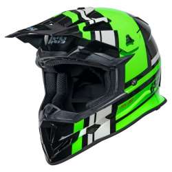 Motocrosshelm iXS361 2.3 schwarz-grün-grau