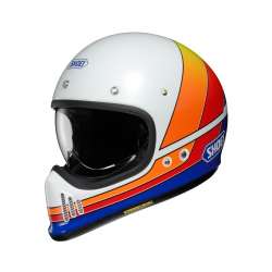 SHOEI Casque Intégral EX-Zero TC-2 blanc-bleu-orange