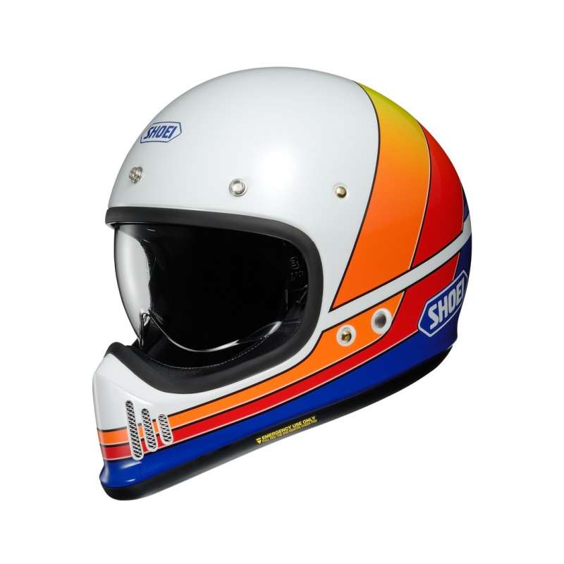 SHOEI Casque Intégral EX-Zero TC-2 blanc-bleu-orange