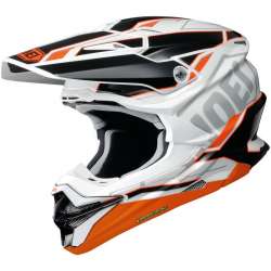 SHOEI Motocrosshlem VFX-WR Allegiant TC-8 weiss-schwarz-orange