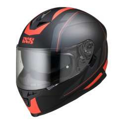 IXS Casque Intégral 1100 2.0 noir mat-rouge