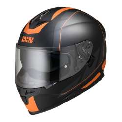 IXS Casque Intégral 1100 2.0 noir mat-orange