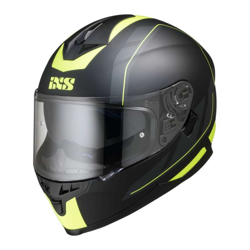 IXS Casque Intégral 1100 2.0 noir mat-jaune