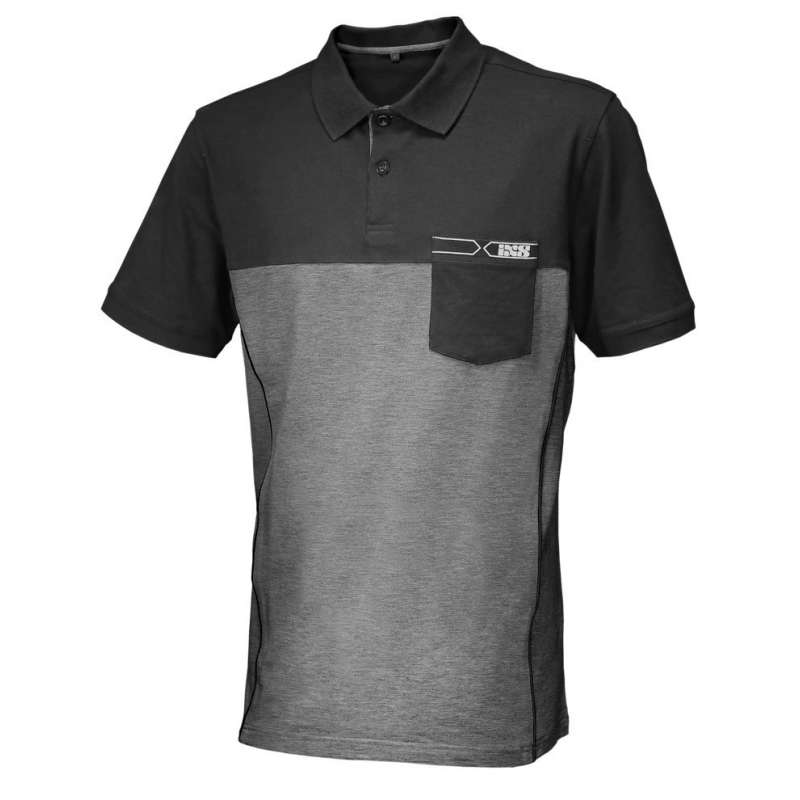 Polo-Shirt iXS Team gris-noir