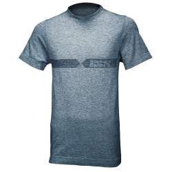 IXS Shirt fonction Melange blanc-bleu