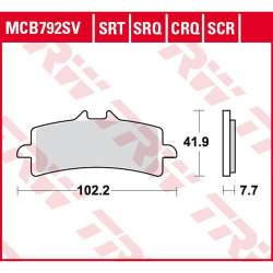 TRW PLAQUETTES DE FREIN RACING CRQ