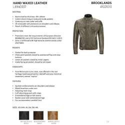 Belstaff Waxed-Lederjacke Brooklands - Black Brown