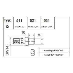 DURITE-VARIO-RACORD TYP 531