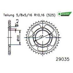 COURONNE ACIER 525 (50-29035-42 / JTR898.42)