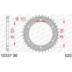 ZAHNKRANZ STAHL 520 (10337 36 / JTR1220.36)