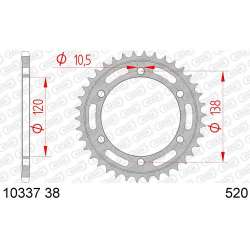 COURONNE ACIER 520 (10337 38 / JTR1220.38)