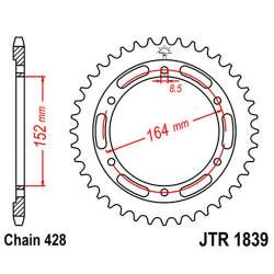 ZAHNKRANZ STAHL 428 (JTR1839.56)