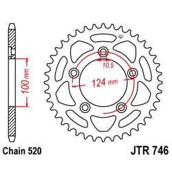 ZAHNKRANZ STAHL 520 (JTR746.48 / 50-32152-48)