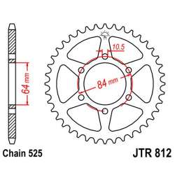 ZAHNKRANZ STAHL 525 (JTR812.41)