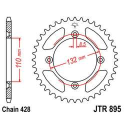 ZAHNKRANZ STAHL 428 (JTR895.46)