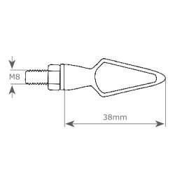 M11 CLIGNOTANT LED SMD JACK