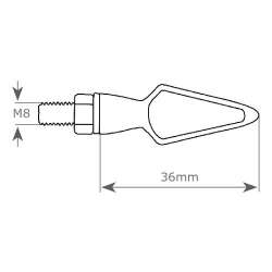 M11 CLIGNOTANT LED SMD BULLET