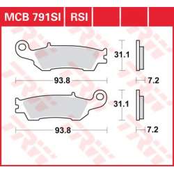 TRW PLAQUETTES DE FREIN RACING RSI