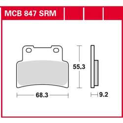 TRW BREMSBELÄGE SRM