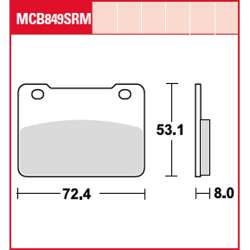 TRW BREMSBELÄGE SRM