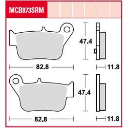 TRW BREMSBELÄGE SRM