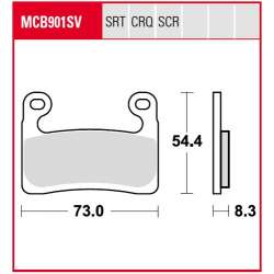 TRW BREMSBELÄGE RACING CRQ