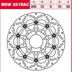 TRW DISQUE DE FREIN RAC