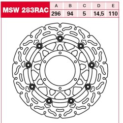 TRW BREMSSCHEIBE RAC