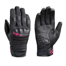 IXON MS PICCO LADY Gants Mi-Saison Noir-Fushia