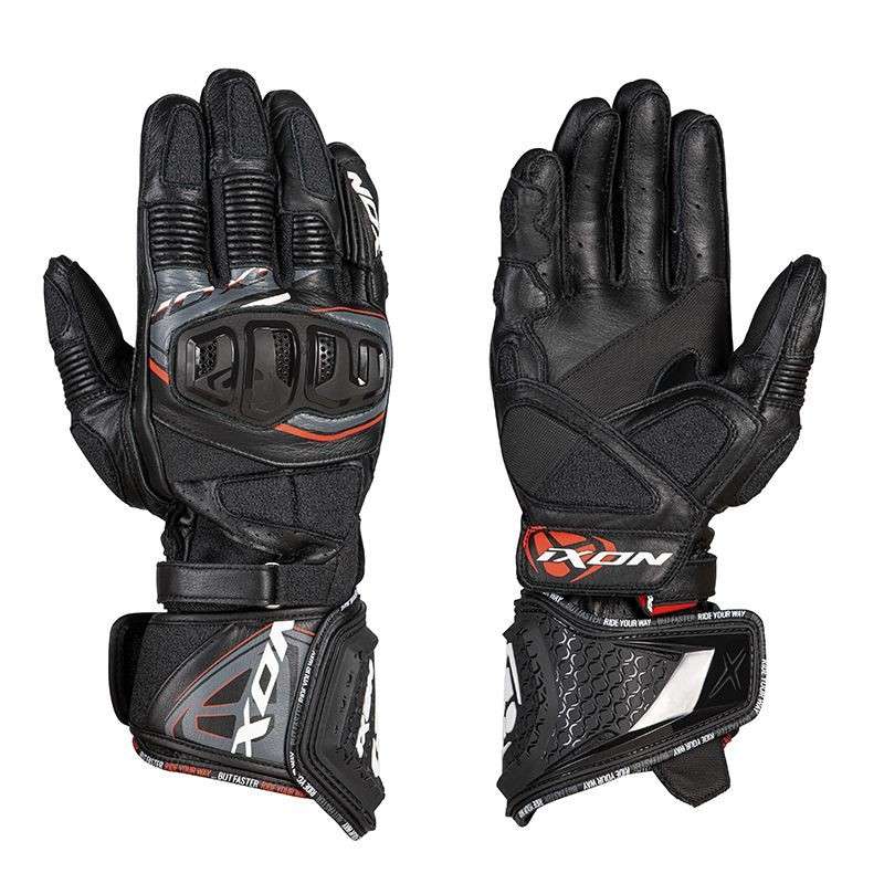 IXON RS REPLICA Gants Été Noir-Blanc