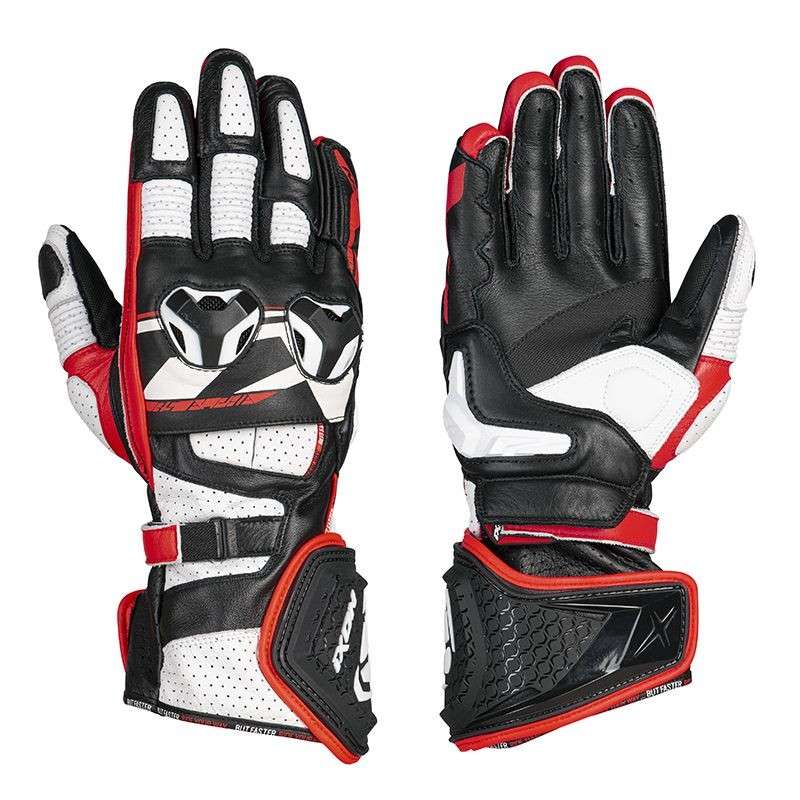IXON RS ALPHA Gants Été Noir-Blanc-Rouge