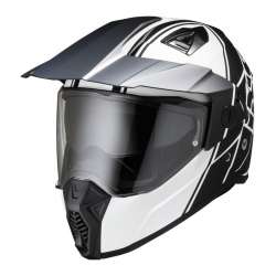 IXS Casque d'enduro 208 2.0 noir mat-blanc