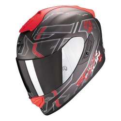 casque intégral Scorpion EXO-1400 AIR SPATIUM Matt Silver-Red