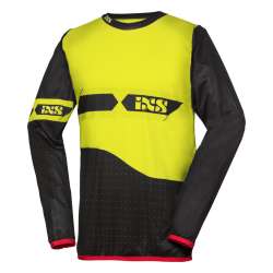 IXS Chemise Cross RedBud noir-jaune néon